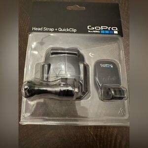 New Sealed Genuine GoPro Head Strap + QuickClip ACHOM-001